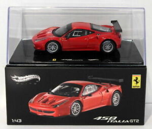 Hot Wheels 1/43 Scale Diecast X2861 - Ferrari 458 Italia GT2 - Red