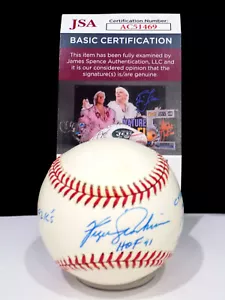 FERGIE JENKINS Signed "HOF 91" "Cy Young" +Autograph NL Baseball Cubs JSA π COA - Picture 1 of 7