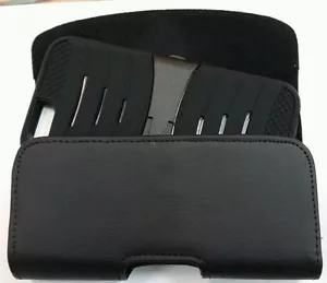 FONDINA IN PELLE CLIP DA CINTURA XL ADATTA A UNA CUSTODIA IBRIDA SUL TELEFONO PER GOOGLE NEXUS 6 - Foto 1 di 12