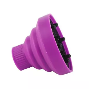Hair Dryer Attachment Blow Dryer Hair Dryer Diffuser Silicone Collapsible Fol... - Picture 1 of 9