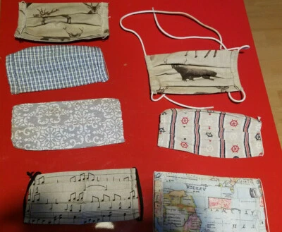 Mund Nasen Schutz Maske 3-lagig Gesichtsmaske Waschbar Behelfsmaske  - Bild 1 von 4