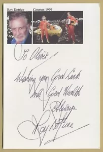Roy Dotrice (1923-2017) - Acteur britannique - Cosmos 1999 - Carte dédicacée - Bild 1 von 1
