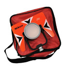 New Red  Single Prism With Soft Bag For Nikon Total Station Surveying -30/0mm