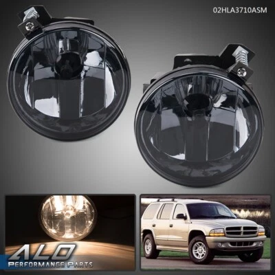 Fit For 2001-2004 Dodge Dakota / 2001-2003 Durango Smoked Lens Fog Lights Lamp - Image 1 of 4