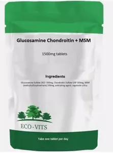 Glucosamina Condroitina + Compresse MSM 1500mg - Supporto Articolare e Flessibilità - Foto 1 di 2