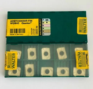 Walter MILLING INSERTS ADMT200630R-F56 WQM45 MADE IN GERMANY NEW 10 pcs. - Picture 1 of 3