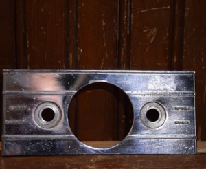 CHROMED METAL CONTROL FACE PLATE FIDELITY AUDIO SPEECH MUSIC 1950s VINTAGE TECH - Picture 1 of 20
