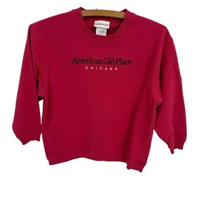 American Girl Place Chicago Youth Girls Size Small Pink Long Sleeve Sweatshirt - Picture 1 of 7