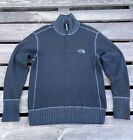 The Noth Face Y2k Vintage Knitted 1/4 Zip Up Sweater Size L
