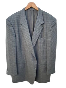 PIERRE CARDIN BLAZER SUIT JACKET Gray Plaid Size ?? 48L - Picture 1 of 6