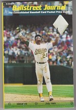 Rickey Henderson 1991 Ballstreet Journal Issue #4 Mint Card Inserts Nolan Ryan