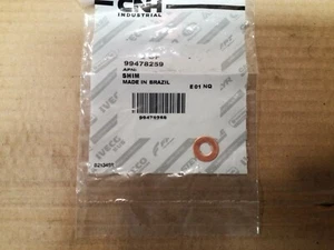 New Holland Washer Part # 99478259 - Lower Injector Copper Seal Washer / Shim - Picture 1 of 3