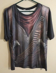 Cowboy All Over Print Grafik Shirt Größe S - Bild 1 von 2