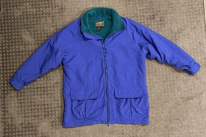 VTG Eddie Bauer Windfoil Royal Blue/Purple Womens Jacket Size L Made in USA 90s - Picture 1 of 9