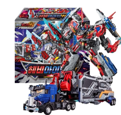 Coreano HELLO CARBOT HIERRO PESADO CON Transformador Robot Camión Vehículo Juguete Set K-Robot Foto 1 de 3