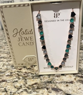 Bomb Party Holiday Jewel Candy Necklace Frozen Treats NK44979 RG Moss & Marble - Image 1 of 4