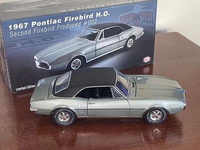 🔥 RARO 1967 Pontiac Firebird HO #002 producido SilverACME A1805219 NUEVO EN CAJA BONITO Foto 1 de 4