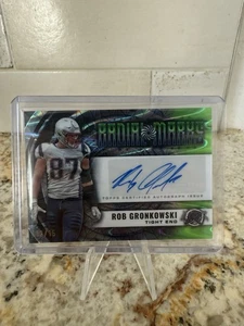 2025 TOPPS RESURGENCE ROB GRONKOWSKI RADIAL MARKS AUTO GREEN SURGE 12/15 - Picture 1 of 2