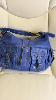 Bolso de Hombro ABRO Moda Cuero Azul Foto 1 de 4