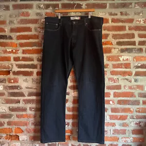 Levi Strauss 514 Jeans Mens 42x32 (Tag 40x30) Dark Blue Slim Straight - Picture 1 of 13