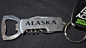 New ACE USA Corkscrew Bottle Opener, Alaska, Silver Tone, Foil Cutter, Small - Picture 1 of 5