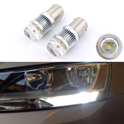 Bombillas LED de circulación diurna blancas 6000K sin errores para Volkswagen Jetta DRL Foto 1 de 4