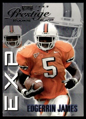 1999 Playoff Prestige EXP #EX37 Edgerrin James RC Indianapolis Colts - Image 1 of 2
