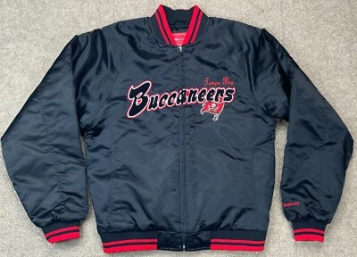 Chaqueta Bomber Reebok De Colección NFL Tampa Bay Buccaneers Para Mujer Cremallera Completa Talla Mediana Foto 1 de 4