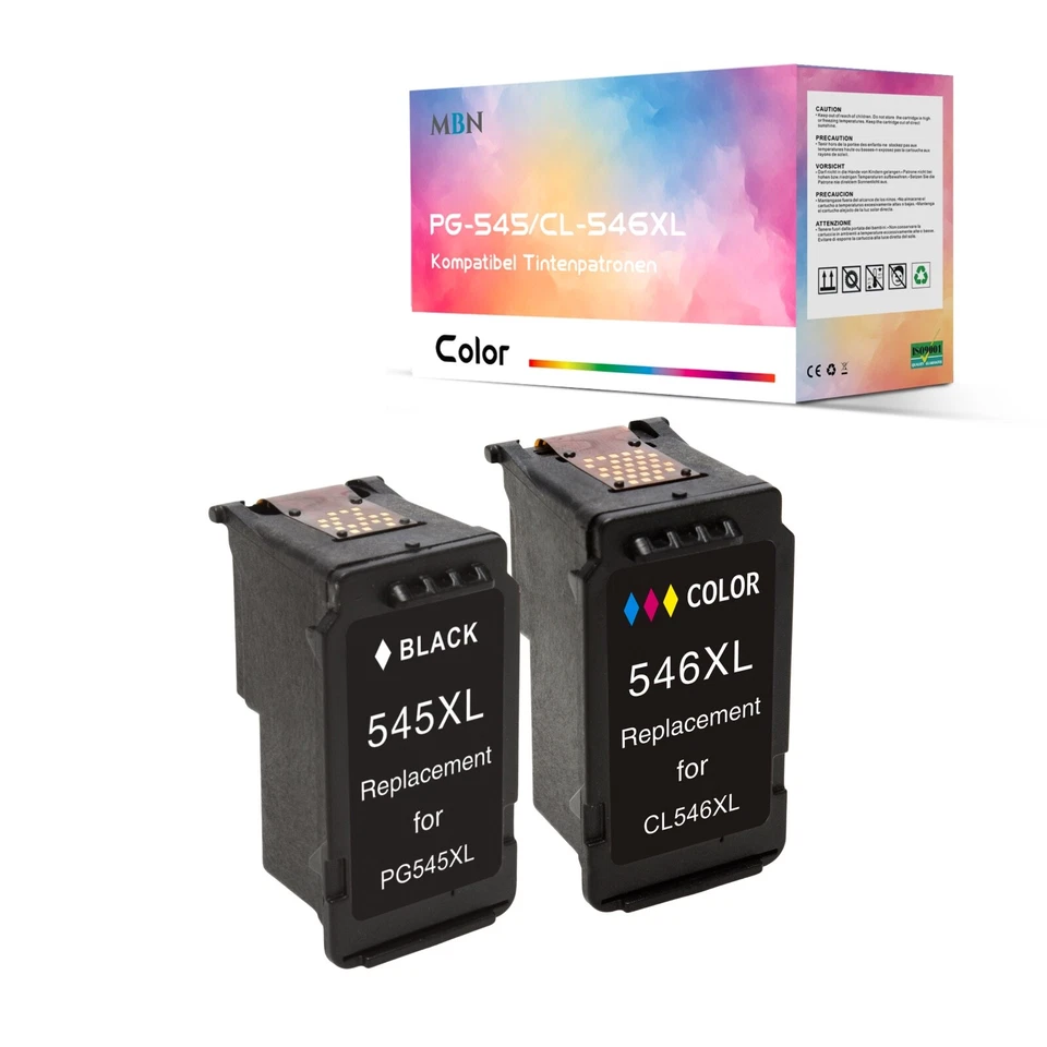 Druckerpatronen für Canon PG- 545 CL- 546 XL Pixma TS 3150 TS 3450 3350 TR 4550 - Bild 1 von 4