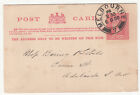Victoria: Ein Penny Postkarte: Melbourne nach Adelaide, 6. August 1900