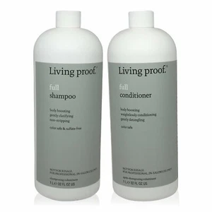 Living Proof Full Shampoo & Conditioner (32 oz) Liter Size Combo Set - Picture 1 of 1