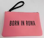 New Valentino Born In Roma Pink Black Recycled Rubber Small Clutch Bag