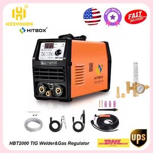 2T/4T TIG welding machine, HF DC 200A, 2 IN 1 TIG/ MMA Welder w/ Gas regulator - Picture 1 of 9