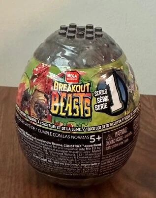 Mega Construx Breakout Beasts Series 1 Slime Egg Mystery Pack 2018 New Sealed I2 - Image 1 of 2