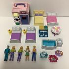 Fisher Price Loving Family Sweet Streets Lot People Beds Cats Desk Post Office