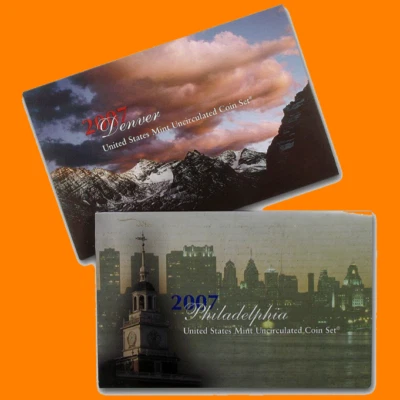 2007 U.S. Mint Set ~ 28 Coins ~ P & D ~ Uncirculated Government Packaging OGP - Image 1 of 4
