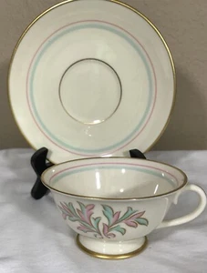 FRANCISCAN CHINA ROSSMORE CUP AND SAUCER SET - Picture 1 of 7