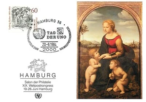 E0013 United Nations UNICEF Art Raffael - The Beautiful Gardener - Picture 1 of 2