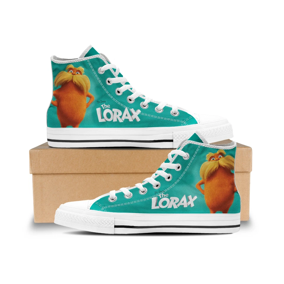 Top alto de lona The Lorax, Dr. Seuss The Lorax estampado unisex blanco Foto 1 de 4
