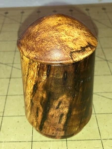 Hawaiian Mango Wood Container w/Lid~Local Artist~Gallery & Collector Quality(18) - Picture 1 of 9