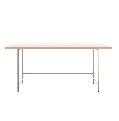 Karlsruher Tisch Schreibtisch Edelstahl Tischplatte Melamin 160 x 80 PHOS Design - Bild 1 von 4