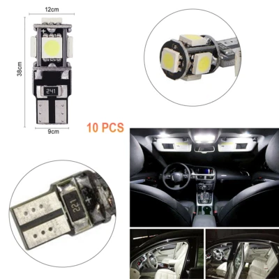 10 Stück-T10 12V SMD LED Beleuchtung Standlicht Auto Dach Lampe Glassockel Licht - Bild 1 von 4