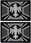 Patch brodé drapeau fédéral Starship Troopers | 2 PIÈCES SUPPORT CROCHET 3"x2"