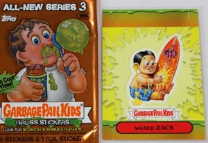 GARBAGE PAIL KINDER 2004 JAHRE 3 ""POP UP"" Karte #9 GEWACHSTE ZACK + 1 Verpackung - Bild 1 von 4