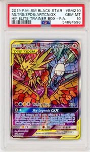 2019 P.M SM BLACK STAR MLTRS/ZPDS/ARTCN.GX HIF ELITE TRAINER BOX PSA 10 -#SM210 - Picture 1 of 2