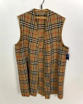 Chaleco Forro de Lana Burberrys Vintage Nova Check Foto 1 de 4