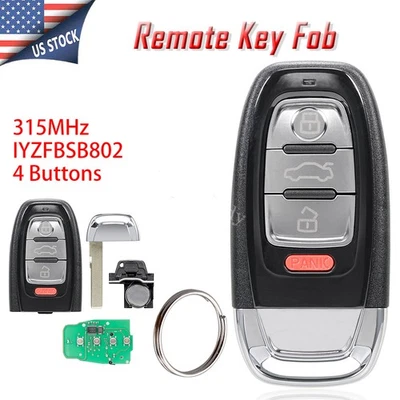 Mando a distancia para Audi A4 A5 Q5 Smart Prox 2010 2011 2012 2013 2014 2015 2016 Foto 1 de 4