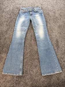 Vintage Allen B Jeans by Allen Schwartz Mid Rise Boot Cut Damen 28 helle Waschung - Bild 1 von 7