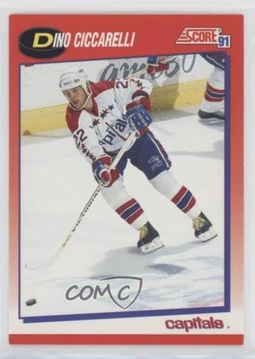 1991-92 Score Canadian Bilingual Dino Ciccarelli #128 HOF - Image 1 of 2