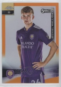 2021 Topps Chrome MLS Orange Refractor /25 Michael Halliday #130 Rookie RC - Picture 1 of 3